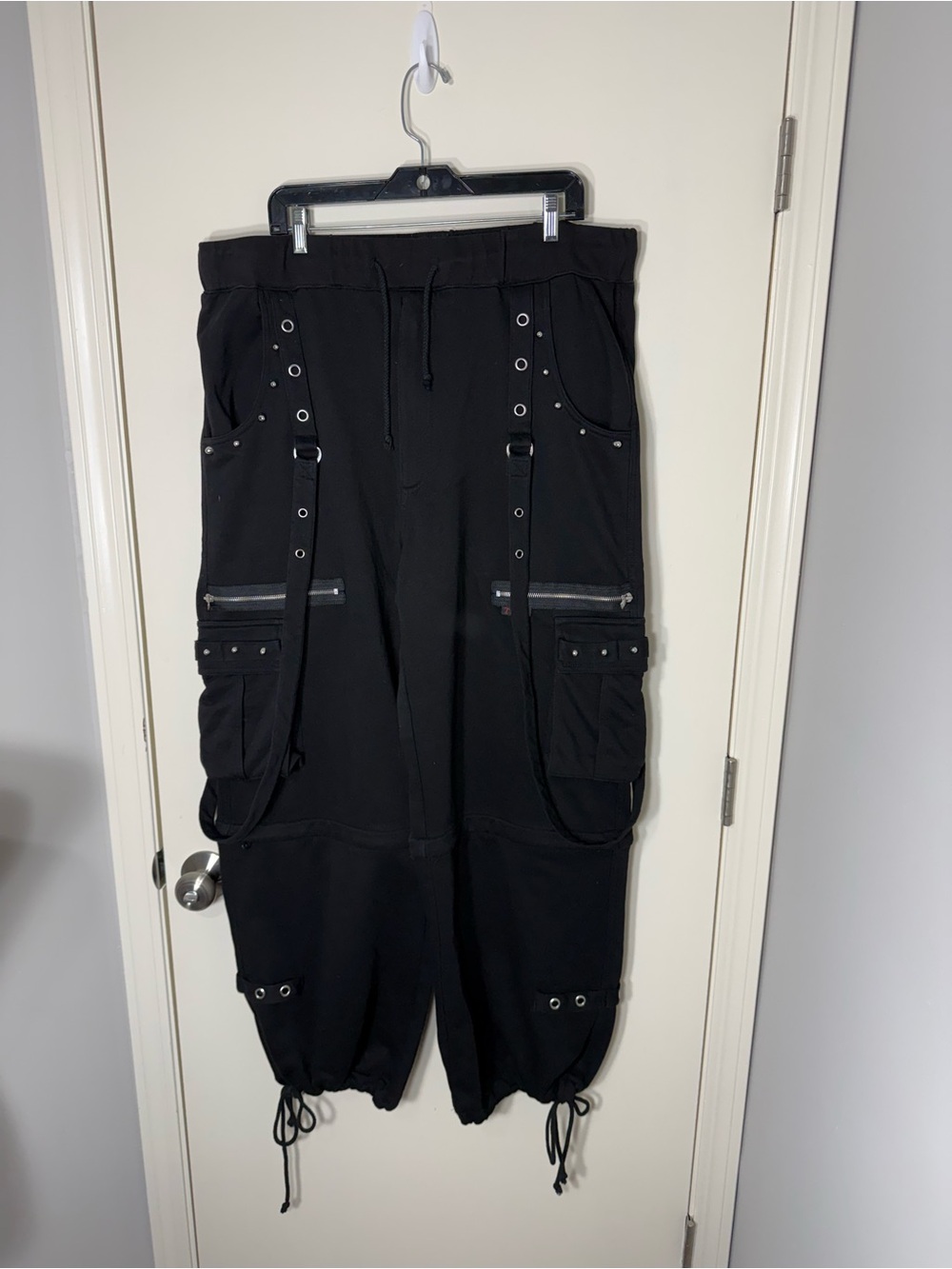 Tripp NYC Black Cargo Strap Jogger Pants Size‎ XXL